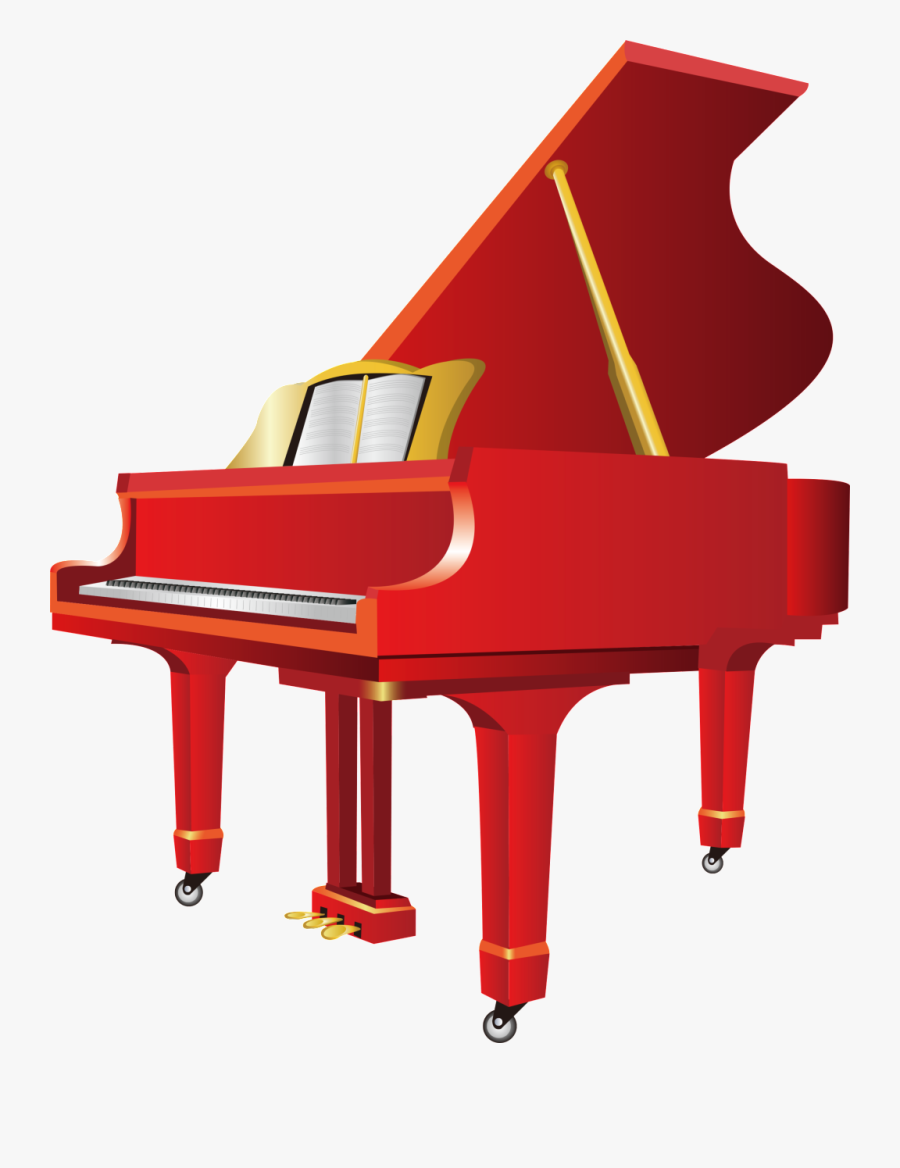 Design About Piano Music, Piano Elements, Piano Vector, - Clipart Instruments, Transparent Clipart