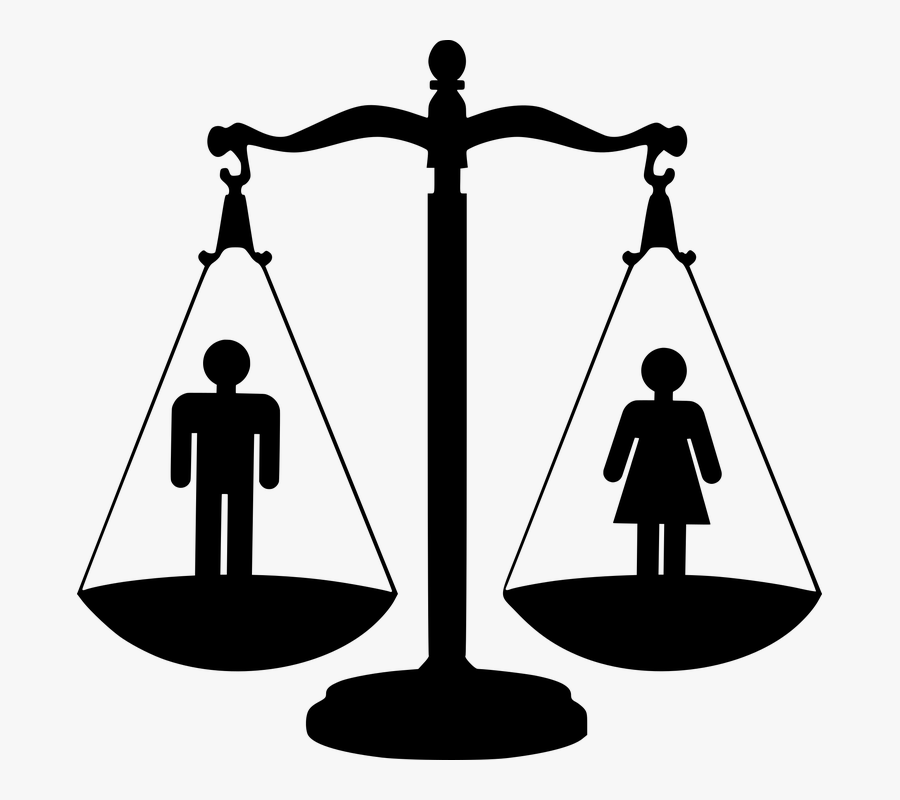 Equality, Rights, Women, Men, Equal, Woman, Man, Human - Balanza De La Justicia Png, Transparent Clipart