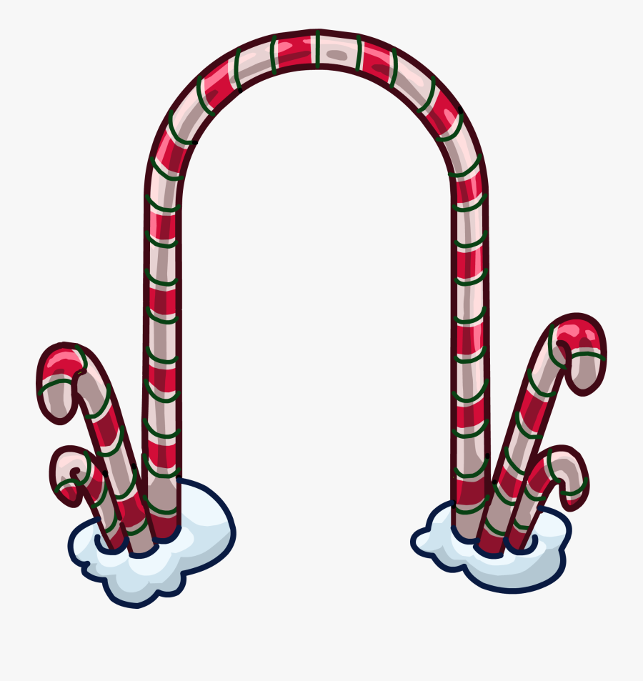 Club Penguin Wiki - Candy Cane Arch Png, Transparent Clipart