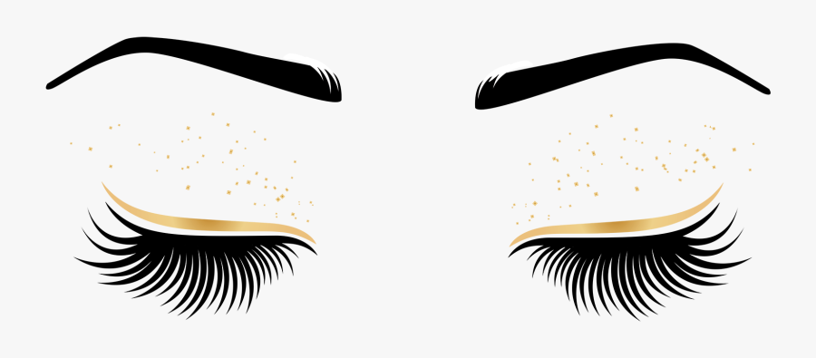Magnetic Eyelash Logo, Transparent Clipart