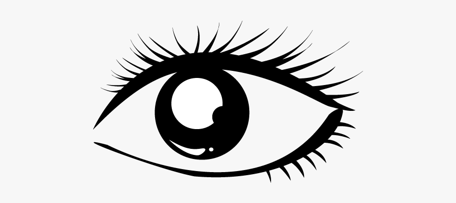 Eye Clip Art With Eye Lashes, Transparent Clipart