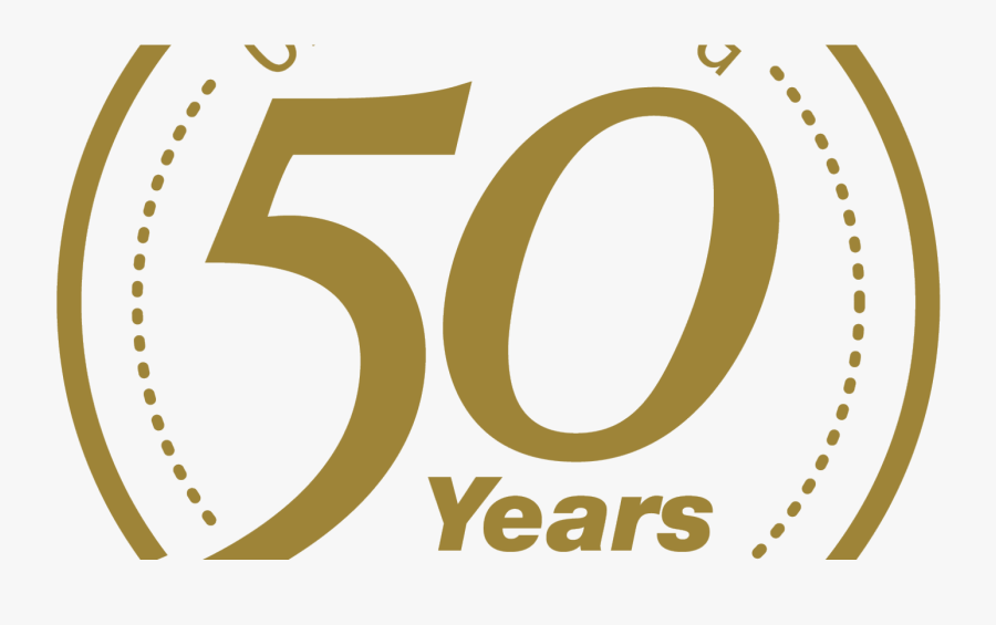 50th Gold Png - Number 50 Gold Png, Transparent Clipart