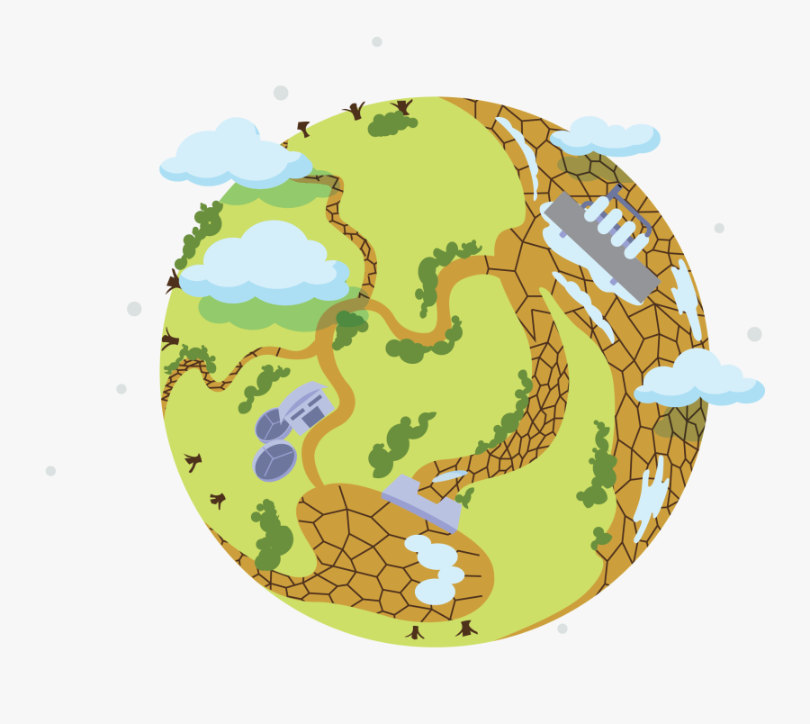 Globe Dry - Illustration, Transparent Clipart