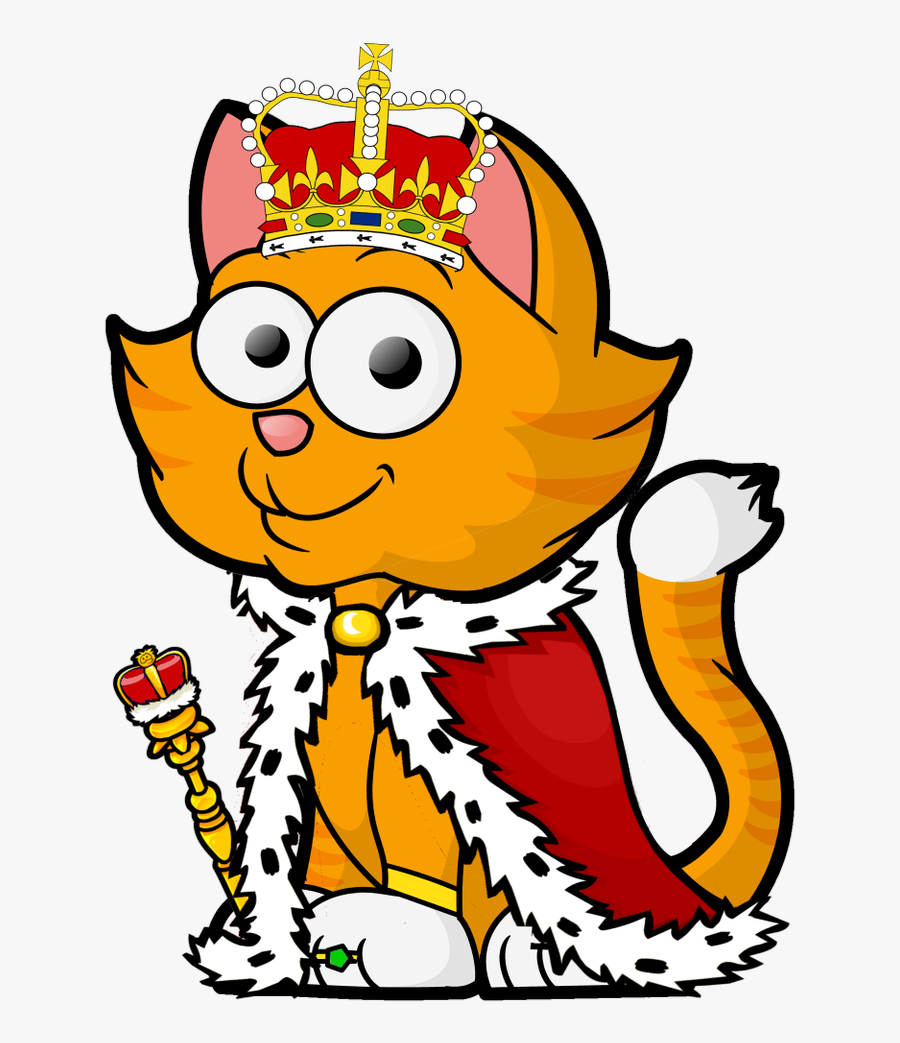 Cartoon Crown - Free Cartoon Cat Png, Transparent Clipart