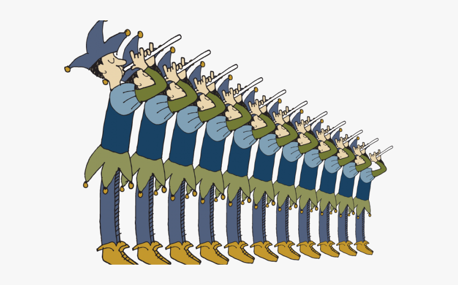 Transparent Eleven Pipers Piping Clipart - 11 Pipers Piping Clipart, Transparent Clipart