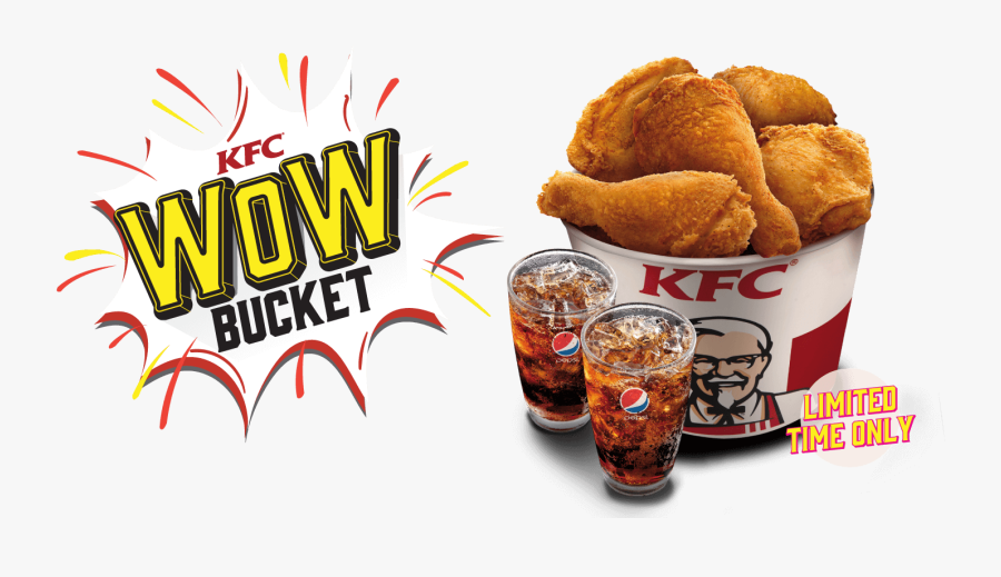 Kfc Clipart Kfc Bucket - Wow Kfc Bucket, Transparent Clipart