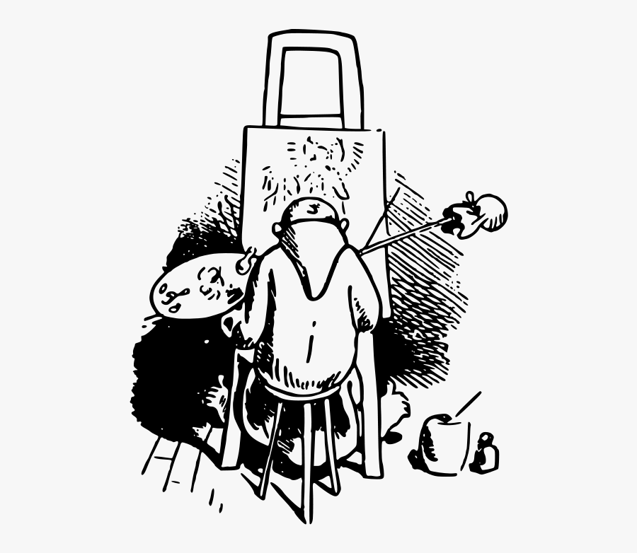 Der Heilige Antonius Von Padua 15 - Pelukis Cartoon Bw, Transparent Clipart