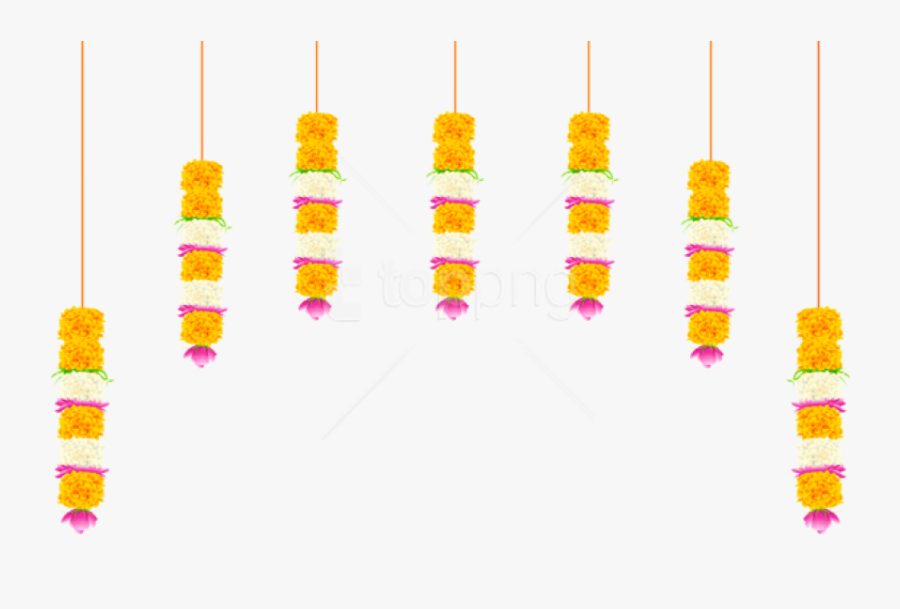 Free Png Download India Decoration With Flowers Transparent - Decoration Flowers Images Png, Transparent Clipart