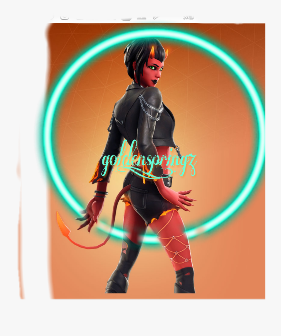 #fortnite #skins #malice#devilgirl - Skin Malicia Fortnite, Transparent Clipart