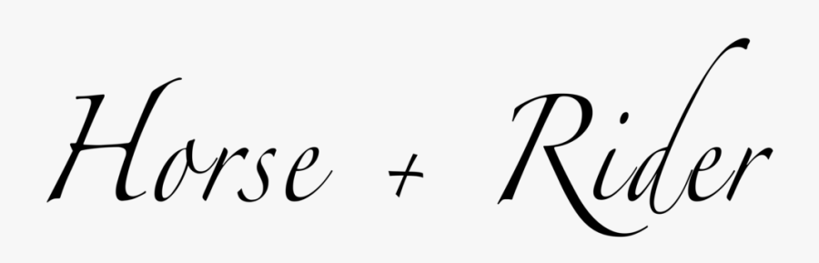 Horserider - Calligraphy, Transparent Clipart