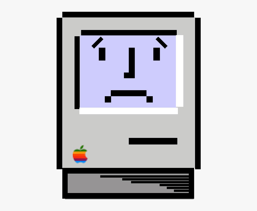 Mac Transparent Sad - Sad Mac Icon, Transparent Clipart
