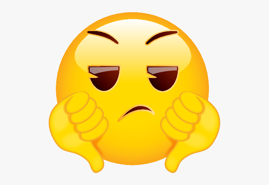 Two Thumbs Down Emoji, Transparent Clipart