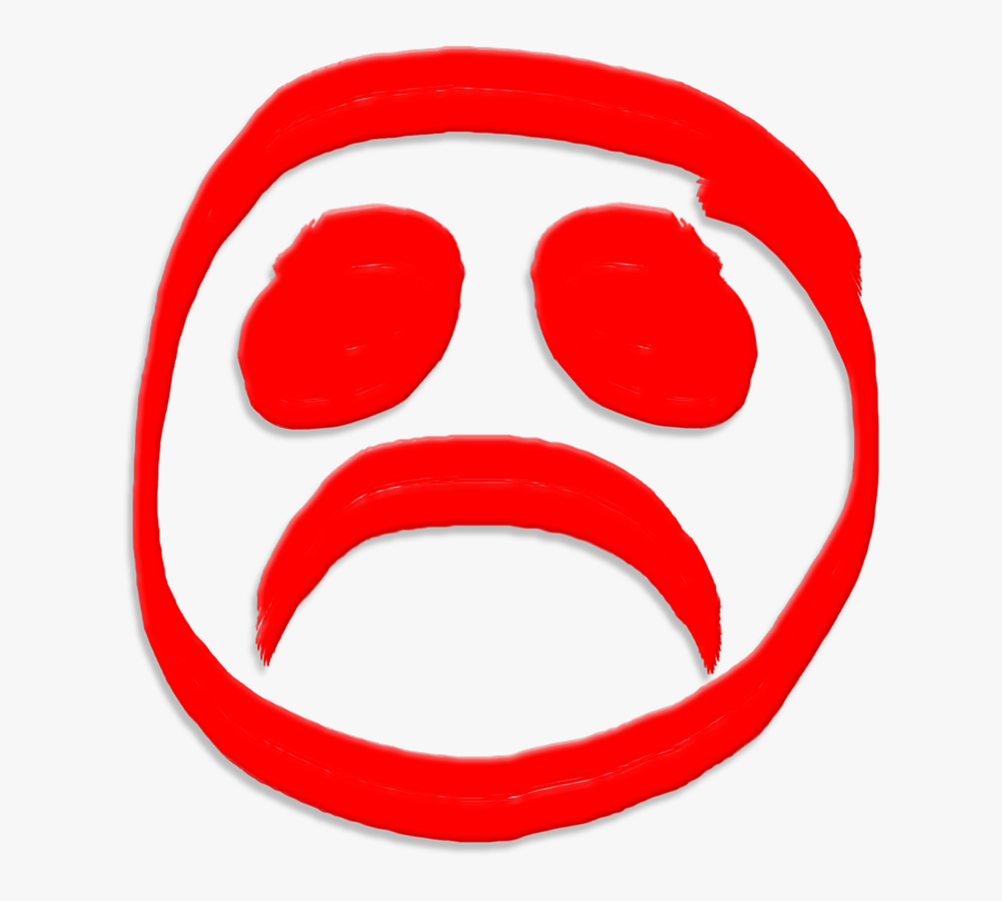 Sad Face Symbol, Transparent Clipart