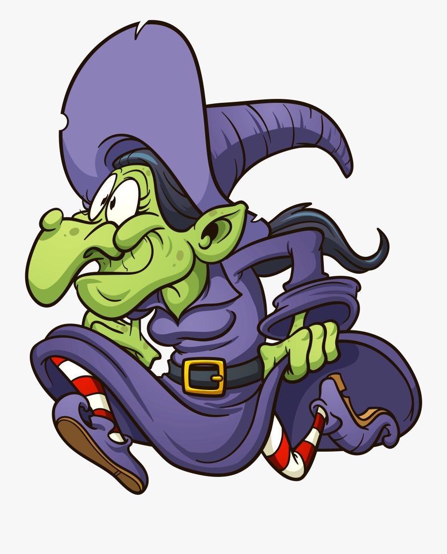 Green Picture Gallery Yopriceville - Running Witch, Transparent Clipart