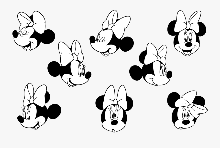 Minnie Mouse Logo Png Transparent - Minnie Mouse Face Vector, Transparent Clipart