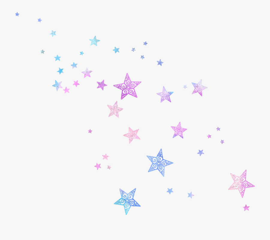 #stars #kawaii #kpop #pink #blue #glitter #sparkle - Star Glitter Png, Transparent Clipart