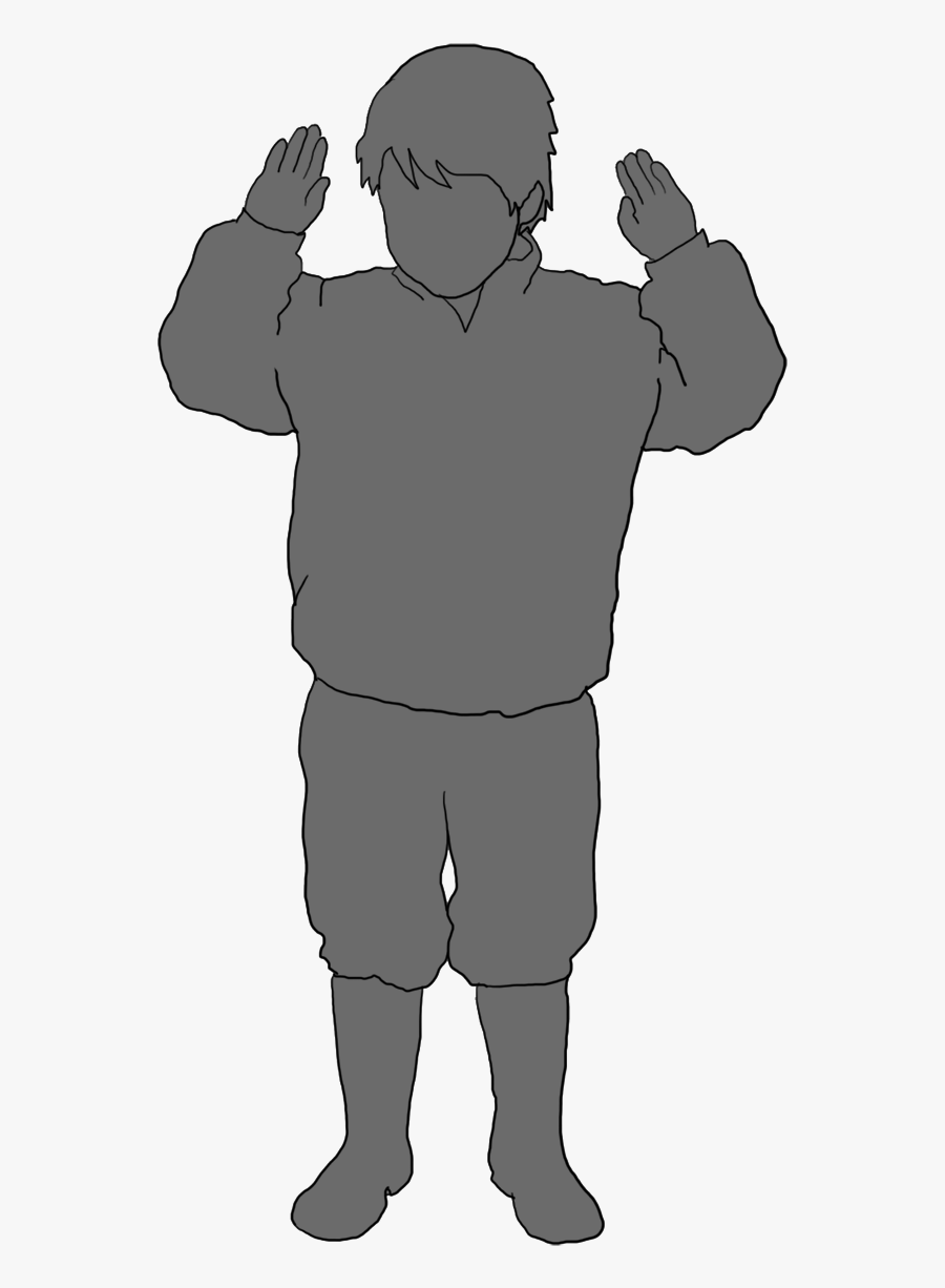 Child Grey Silhouette Png , Transparent Cartoons - Kid Silhouette Png Grey, Transparent Clipart