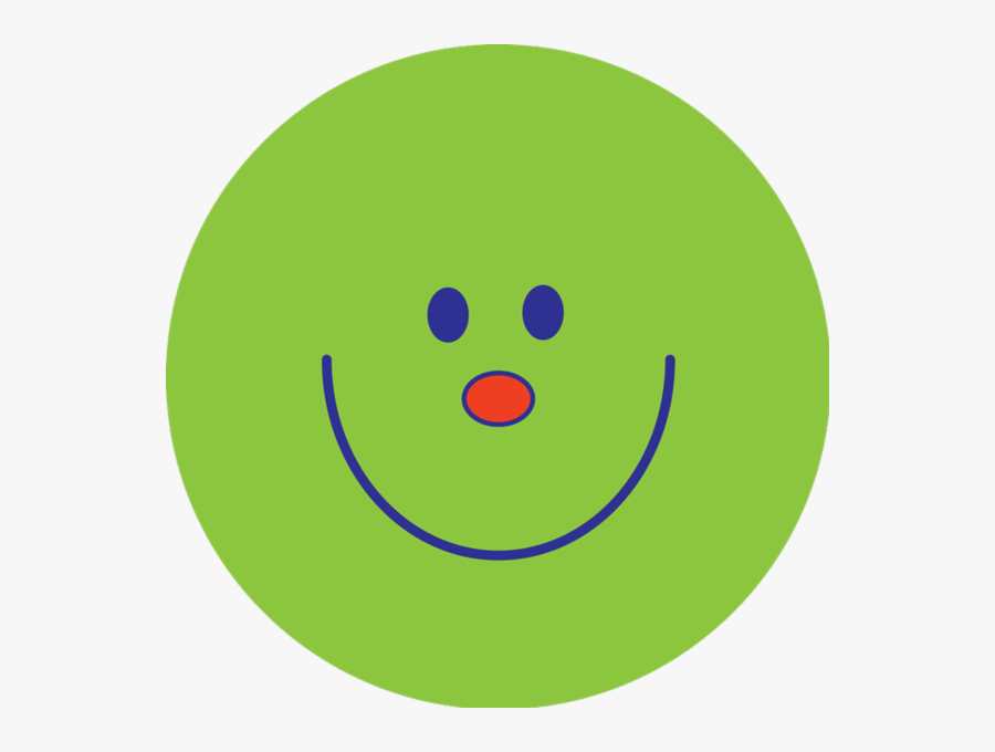 Green Smiley Face - Circle, Transparent Clipart