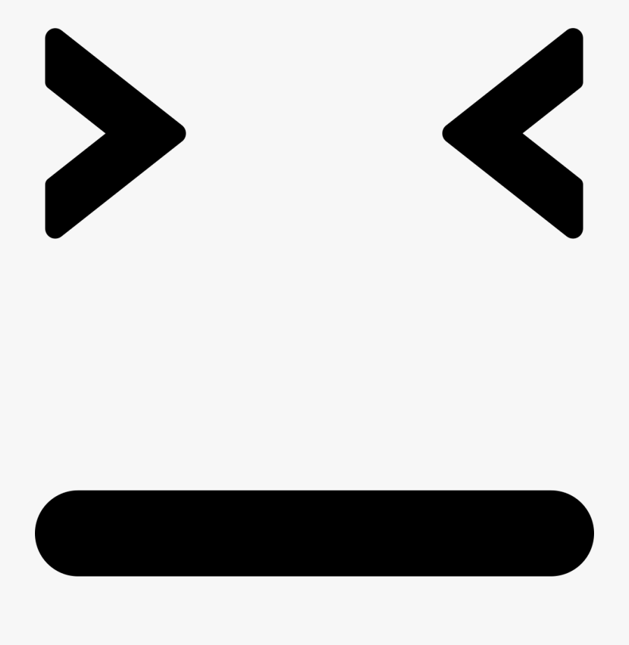 Mouth Svg Closed - Emoticones El Linea Recta, Transparent Clipart