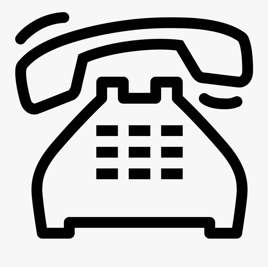 Vector Telephone Icon Png, Transparent Clipart