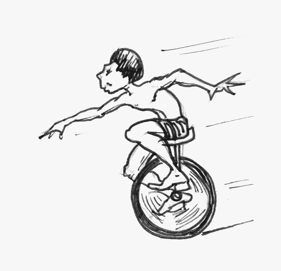 Unicycle The Proper Pup Studio - Street Unicycling, Transparent Clipart