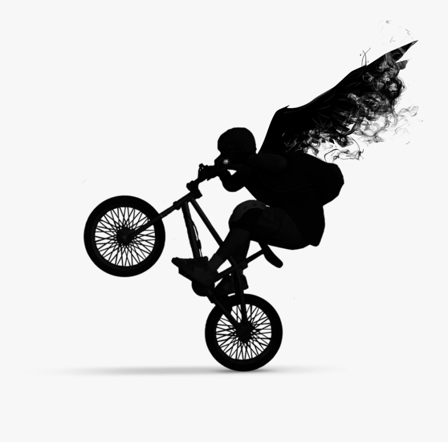 #silhouette #bike - Flatland Bmx, Transparent Clipart