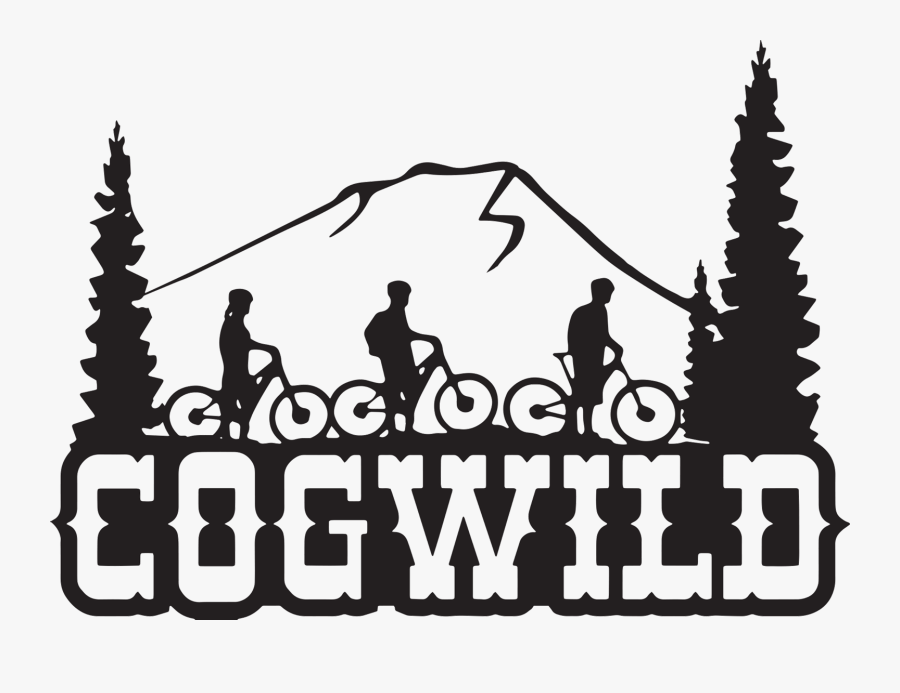 Transparent Cyclist Silhouette Png - Cog Wild, Transparent Clipart