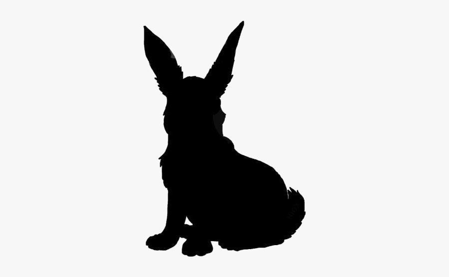 Arctic Hare Png Silhouette Transparent Background - Illustration, Transparent Clipart