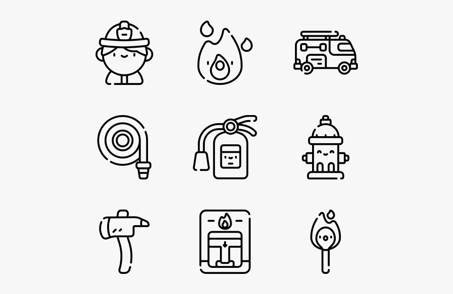 Firefighter, Transparent Clipart