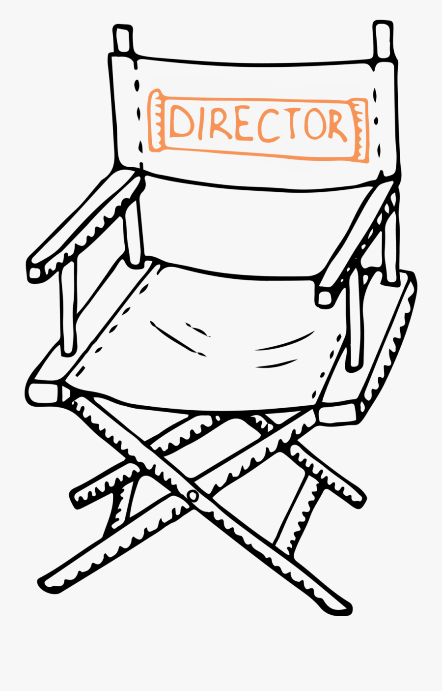 Director In Attendance - Folding Chair, Transparent Clipart