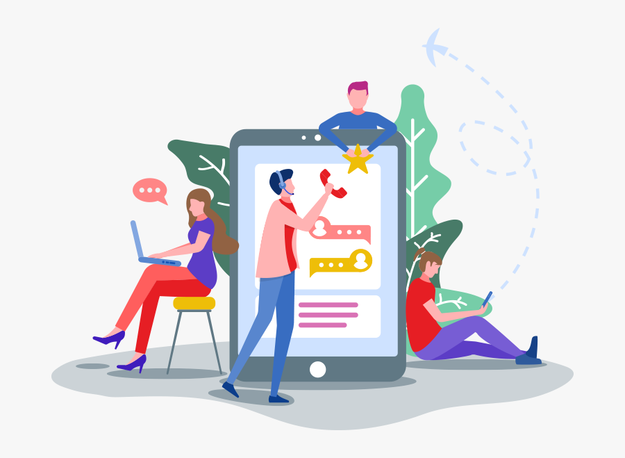 Illustration Homepage, Transparent Clipart