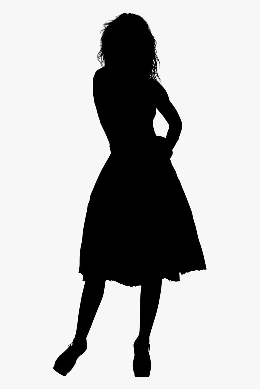 Clip Art Silhouette Black M - Silhouette, Transparent Clipart