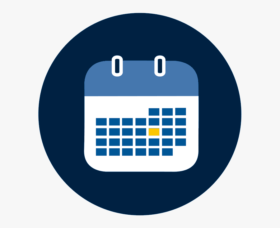Calendar Icon Blue Png, Transparent Clipart