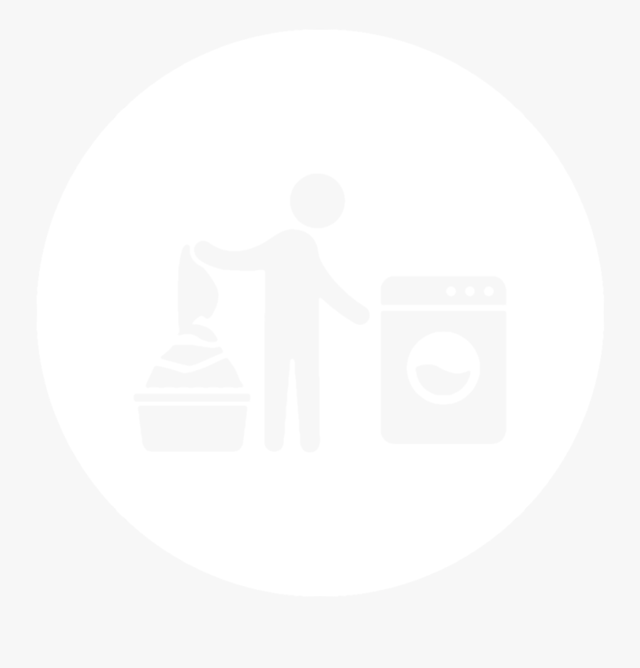 Icon Laundry Png Black And White, Transparent Clipart