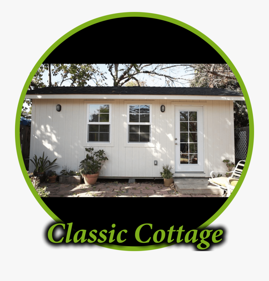 Classic Cottage Circle - House, Transparent Clipart