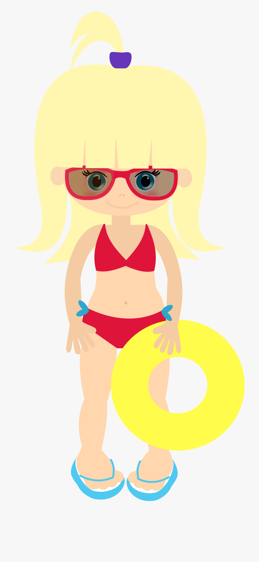 Praia Piscina Pinterest - Clipart Cute Vector Girls Pool Party Clipart, Transparent Clipart