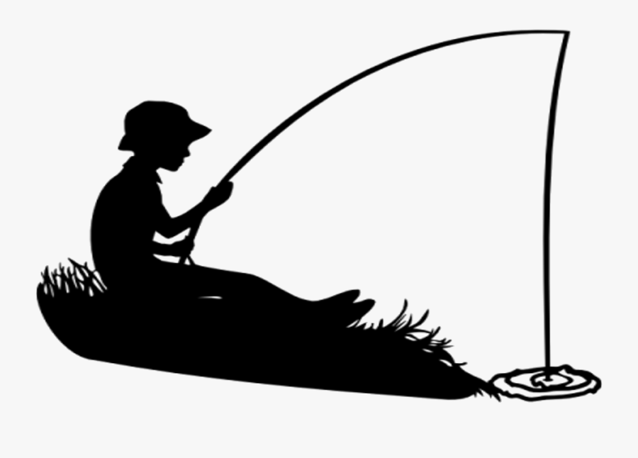 Transparent Fisherman Silhouette Png - Kid Fishing Decal , Free Transparent...