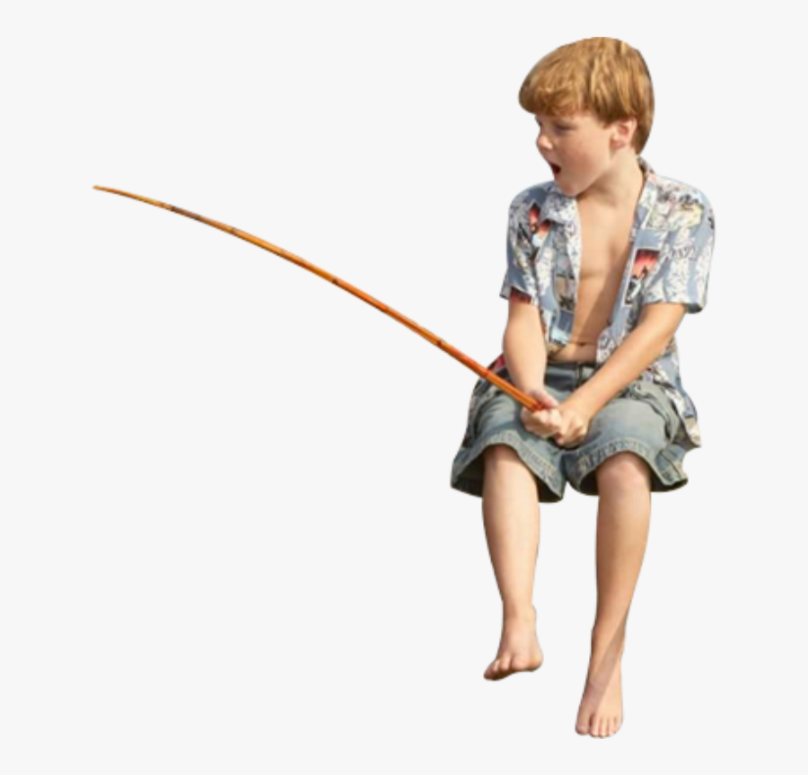 #fishing #boy #fish #freetoedit - Child Fishing Png, Transparent Clipart