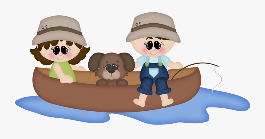 Fishing Clipart Baby Boy - Cartoon, Transparent Clipart