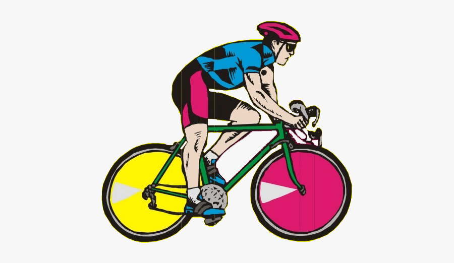 Corrida De Bicicleta Desenho, Transparent Clipart