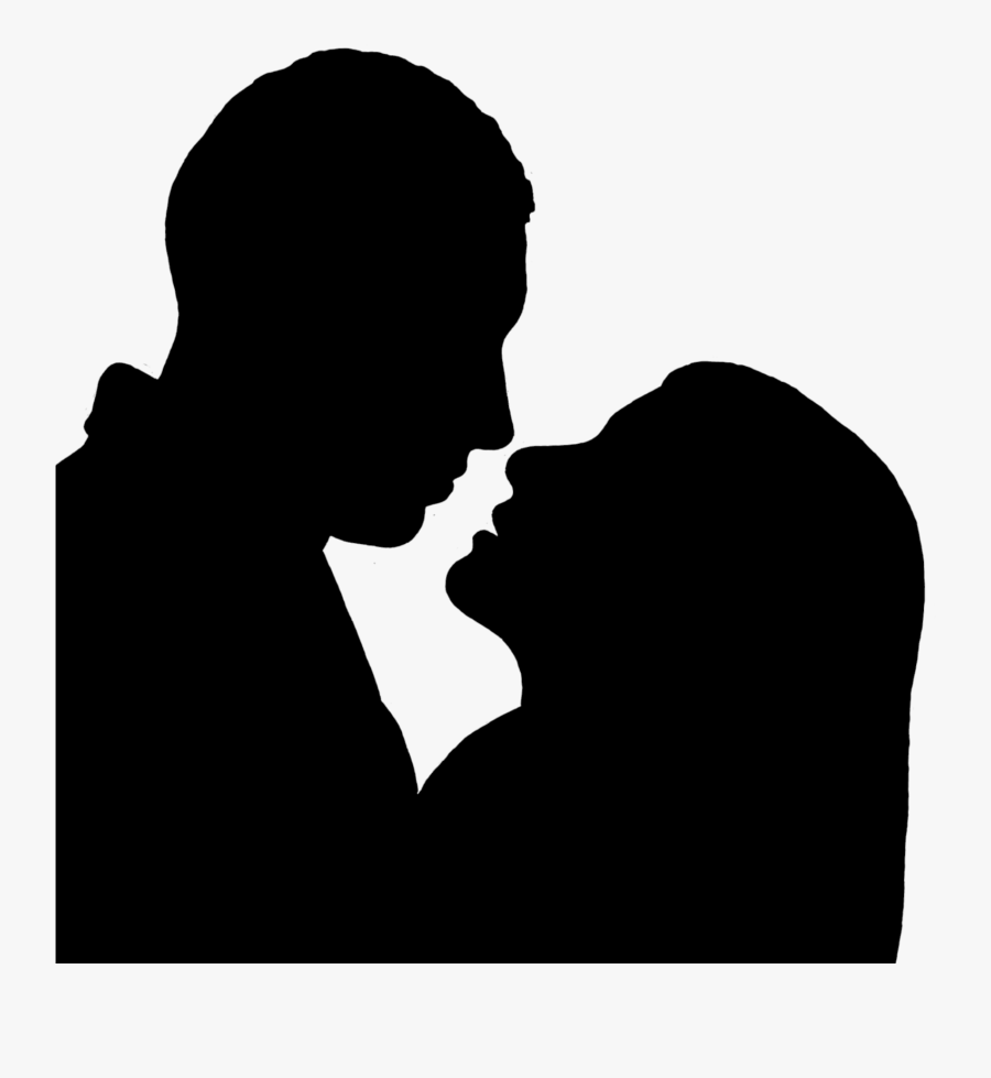 Interpersonal Relationship Long-distance Relationship - Couple In Love Silhouette, Transparent Clipart