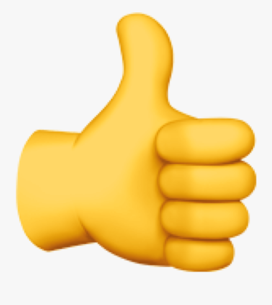 Transparent Thumb Up Emoji Png - Thumbs Up Apple Emoji, Transparent Clipart