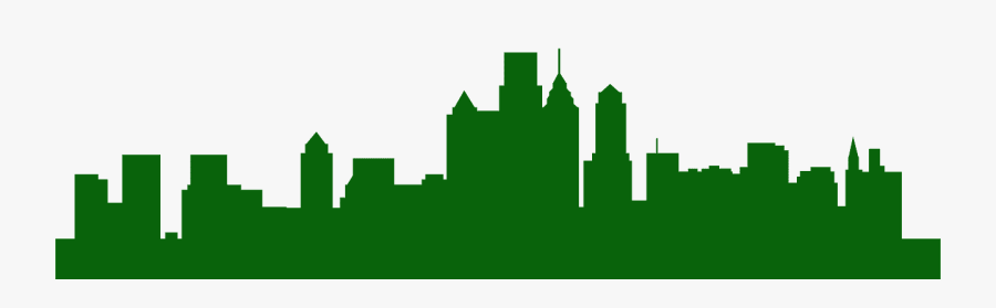 Transparent Philadelphia Skyline Silhouette, Transparent Clipart