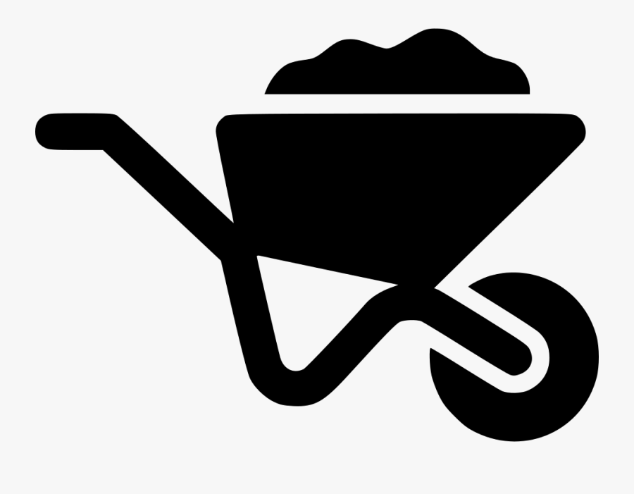 Wheel Barrow - Garden Work Icon, Transparent Clipart
