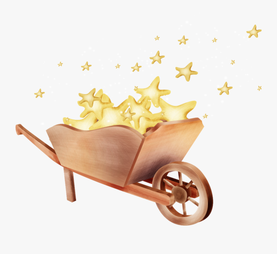 #wheelbarrow #stars #wheelbarrowofstars #fantasy #fantasyart, Transparent Clipart