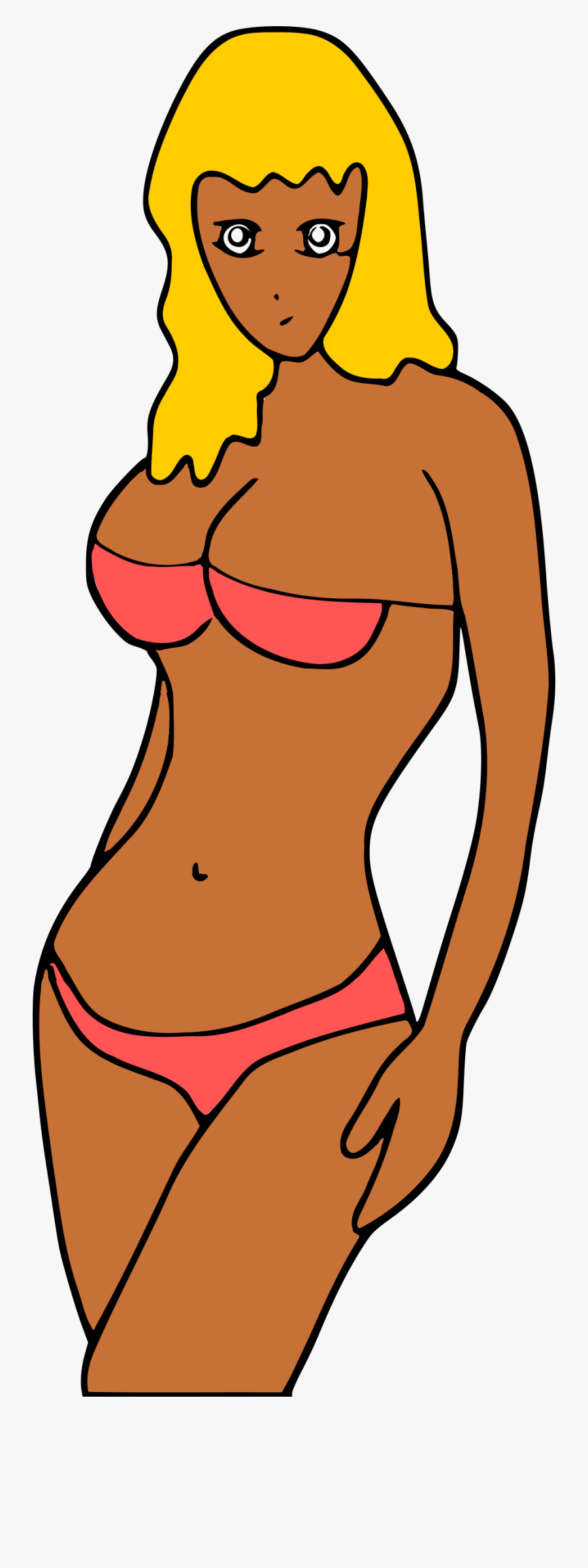 Bikini Better For Hair - Bikini Girl Clip Art, Transparent Clipart