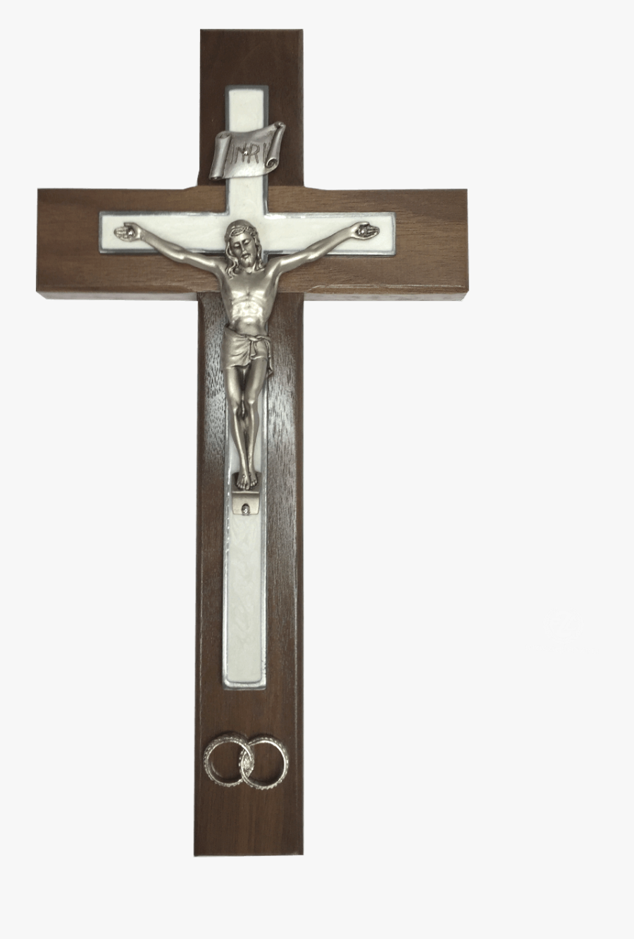 Clip Art Wedding Crucifix Brown With - Crucifix, Transparent Clipart