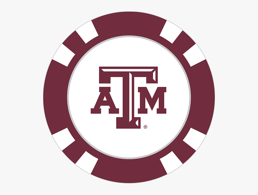 Texas A&m Aggies Poker Chip Ball Marker - Carolina Hurricanes Clip Art, Transparent Clipart