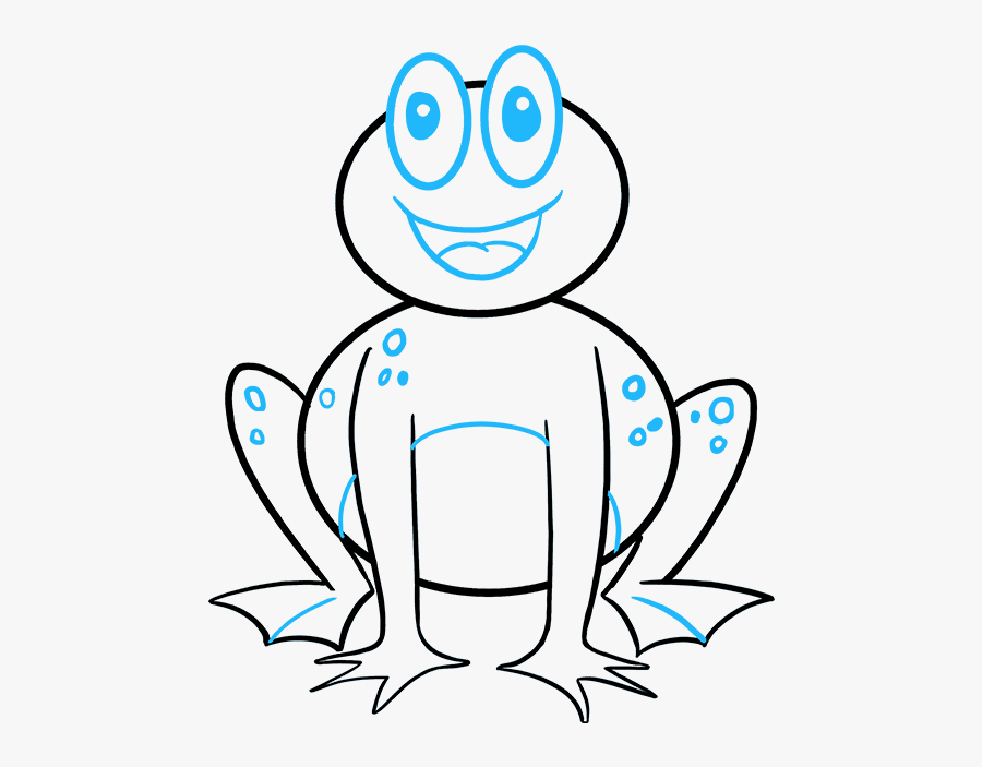 Drawn Head Frog - Cartoon Frog Drawing Png, Transparent Clipart