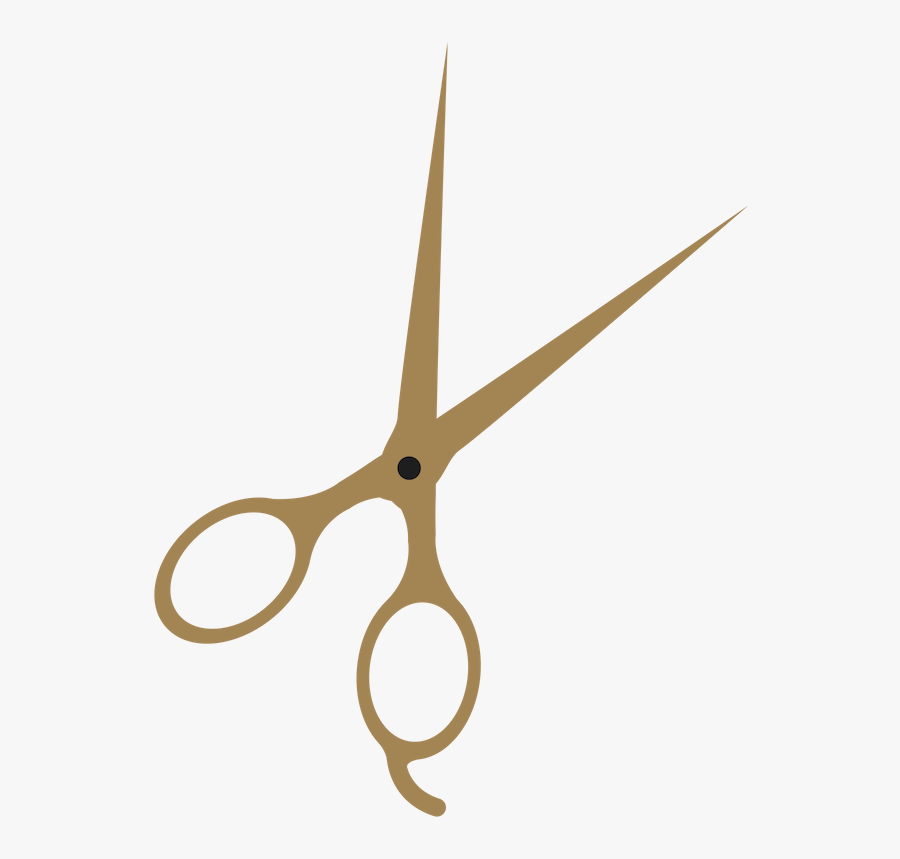 Transparent Hair Scissor Png - Stylist Scissors Silhouette, Transparent Clipart